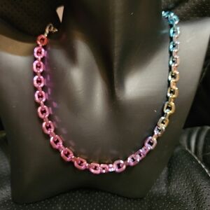NWT Multicolor Gradient Chain Necklace‎